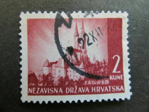 1941-43 A4P24F166 Croatia 2k Used-