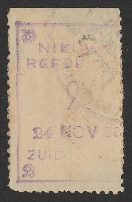 SOUTH AFRICA - NEW REPUBLIC 1886 (24 Nov) 2d violet on yellow paper. 