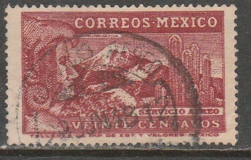 MEXICO C132, 20¢ EAGLEMAN. USED SINGLE F-VF. (1261)