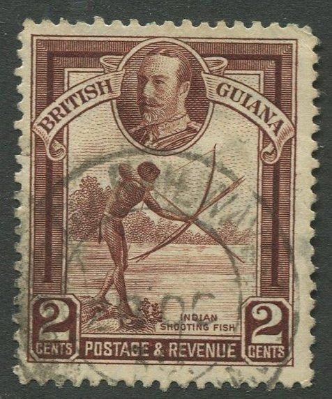 STAMP STATION PERTH British Guiana #211 - KGV Definitive Issue Used CV$2.00
