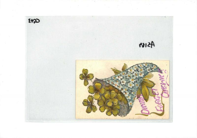 GB Glitter Card Chiswick Underpaid *Explanatory*  1907 {samwells} CG43