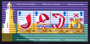 Jersey 1975 Tourist Publicity Mint MH Miniature Sheet SC 127a