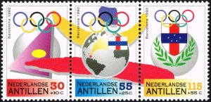 Netherlands Antilles 1992 MNH Stamps Scott B289 Sport Olympic Games Flag Coat