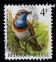 Belgium -  #1222 Birds - Used