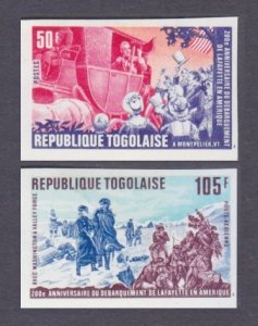 1977 Togo 1257b,1259b 200 years of independence for America  35,00 €