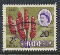 Rhodesia   SG 411  SC# 248 Used  Aloe Dual Currency    see details 