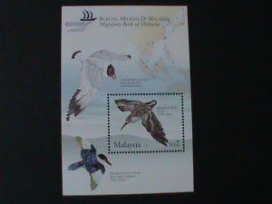 ​MALAYSIA-SC#1011a-WORLD STAMP EXPO'2005-LOVELY BIRDS- MNH -S/S-VF-LAST ONE