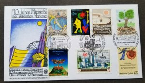 United Nations 10th Anniv 1989 Tree Industry Butterfly Mountain (FDC) *diff PMK