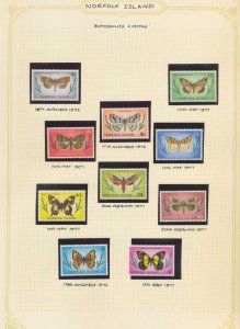 Norfolk Islands 1972/76 MNH MH Used Covers To $2 Maps Butterflies(80+) (PK649 