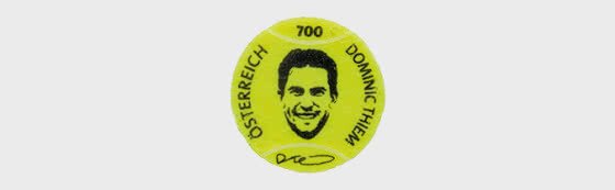 Austria 2021 Tennis  1v Round Stamp Dominic Thiem Mint