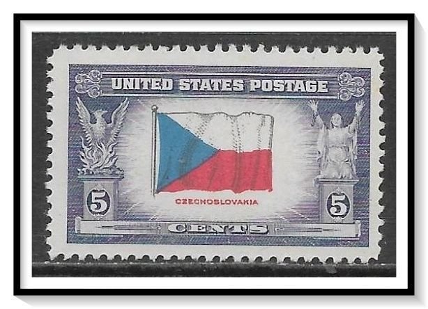 US #910 Overrun Country Czech MNH