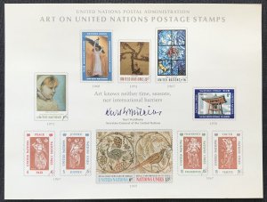 UN Art on UN Souvenir Cards (3) FDC 1972 L32