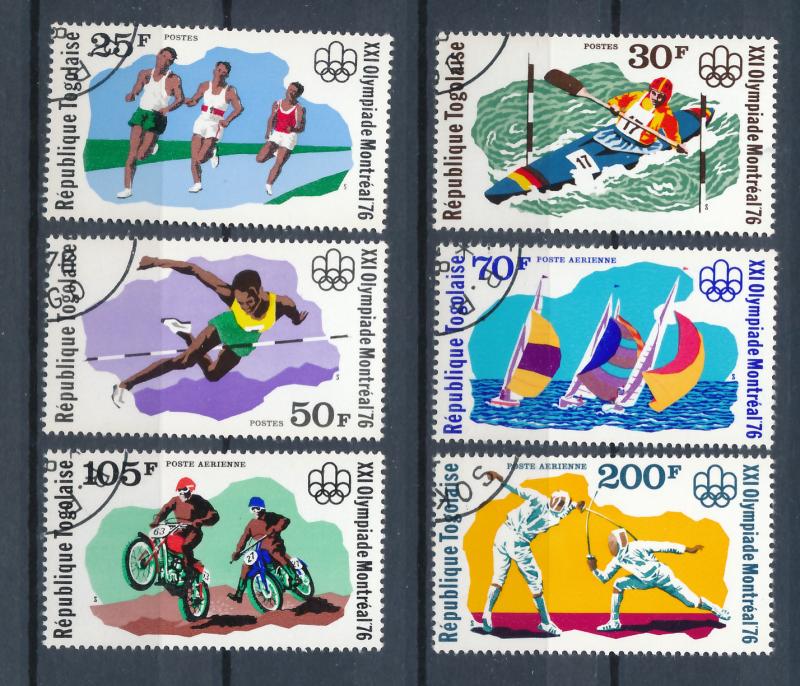 Togo 1976 - Scott 934-936, C284-286 (6) CTO - Olympic games