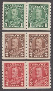 Canada #228-230 Mint Pair Set