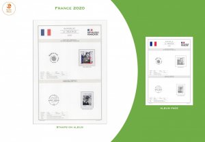 FRANCE 2020 - Printable Stamp Album - Philatelic Edition