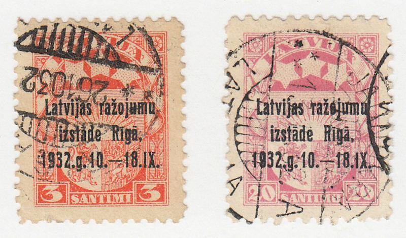 Latvia - 1932 - SC 164,166 - Used