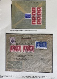 1937 Hong Kong Airmail Cover To Zurich Switzerland By KLM Airways Swiss Label