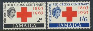 Jamaica  SG 203 -204 set   - Mint never Hinged    -  see scan and details