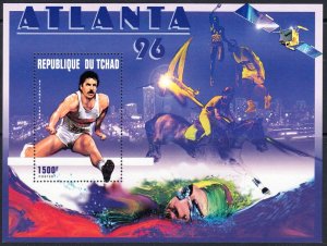 Chad 1996 MNH Stamps Souvenir Sheet Scott 646D Sport Olympic Games Horses