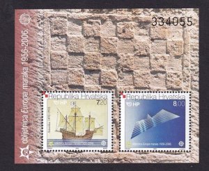 Croatia   #591-592a  MNH 2005 sheet Europa  50th anniversary