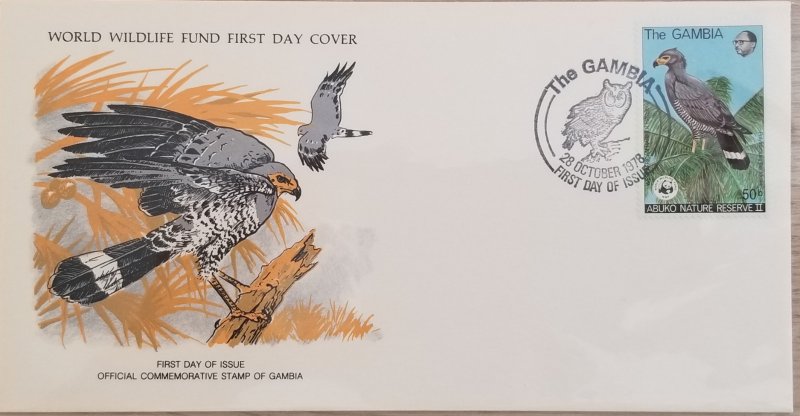 O) 1978 GAMBIA, RESERVE, WWF BIRDS OF PREY AND WILDLIFE, WEST AFRICAN HARRIER HA