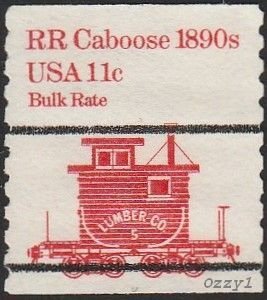 USA #1905a 1984 11c Red Caboose PRECANCEL-NG-NH.