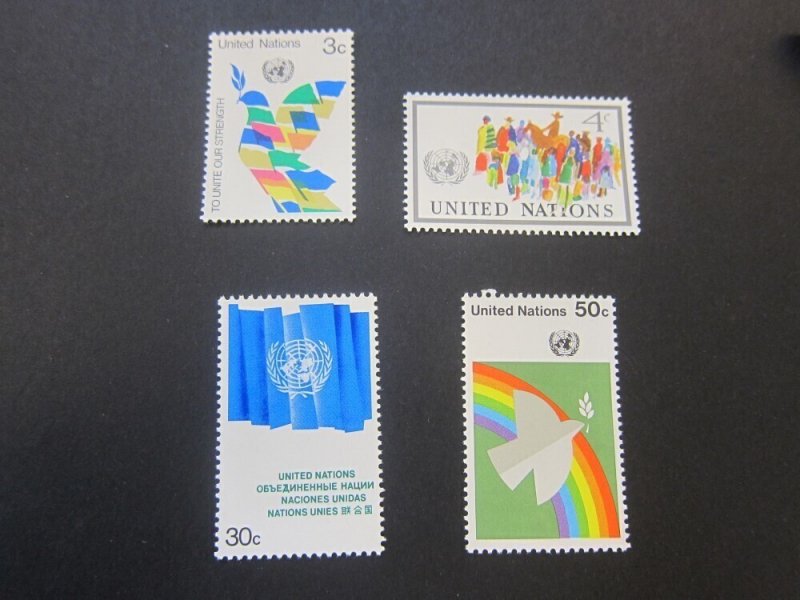 United Nations 1976 Sc 267,8,70-71 MNH