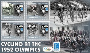 Stamps.Olympic Games 1952 Cycling 2024 year 1+1 sheets perforated MNH **
