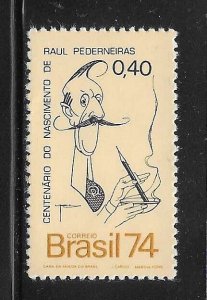 Brazil 1974 Paul Pederneiras Sc 1358 MNH A3383