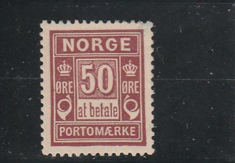 Norway  Scott#  J6  MH  (1889  Postage Due)