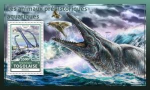 Prehistoric Aquatic Animals Dinosaurs Marine Fauna Togo MNH stamp set