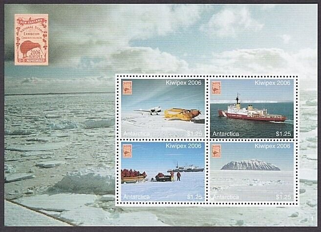 NEW ZEALAND 2006 Kiwipex Antarctic cinderella mini sheet MNH...............A1864 