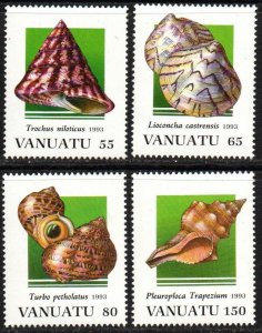 Vanuatu Sc #611-614 MNH