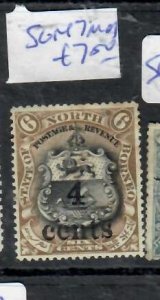 NORTH BORNEO 4C/6C    ARMS    SG 147  MOG          P0224A  H