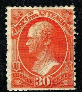 [X]  Mint-OG US  #O23 ~  '30c INTERIOR DEPARTMENT'  Official ~1873 CBN Co