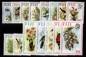 FIJI QEII SG505-520, 1975-77 Birds & Flowers set, M MINT. Cat £27.