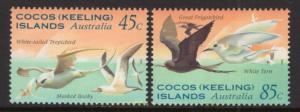 Cocos Keeling Islands 300-301 Birds MNH VF