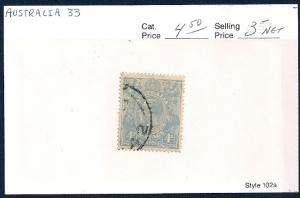 AUSTRALIA Sc#33 VF USED