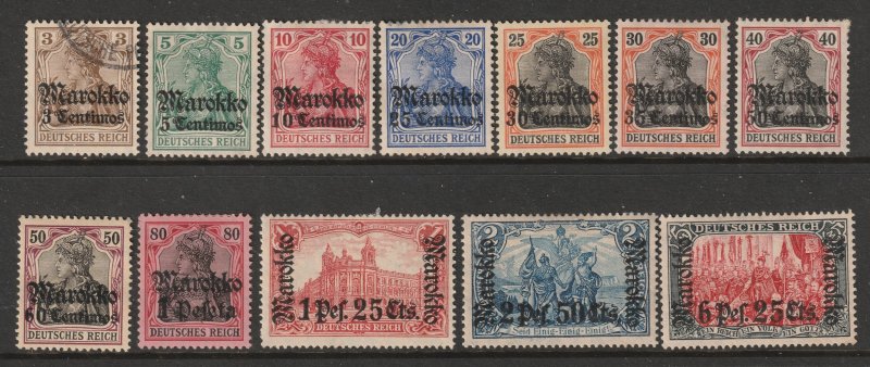 German PO's in Morocco a small mainly MH lot