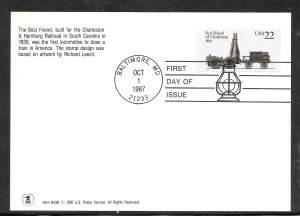 Just fun Cover #2363 FDC OCT/1/1987 Maximum Card USPS Cachet (my2632)