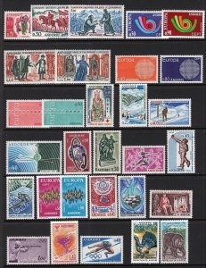 Andorra Andorre 1962-1973 Better Selection 46 Stamps Mint H High CV