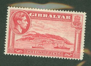 Gibraltar #109 Unused Single