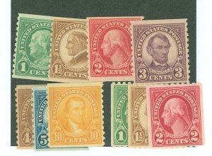 United States #597-606 Mint (NH) Single (Complete Set)