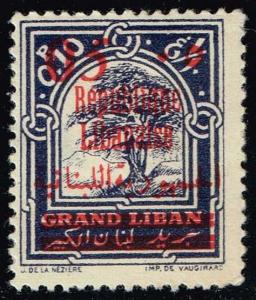 Lebanon #107 Cedar of Lebanon - Surcharged; Unused