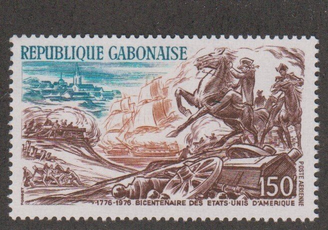 Gabon # C179, American Revolution Bicentennial, Mint NH, 132 Cat.