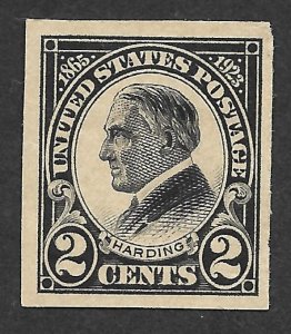 Doyle's_Stamps: MH 1923 Harding Memorial Imperf Issue, Scott #611*