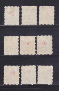 New Zealand J1-J2, J4-J8, J10-J11 MHR Postage Due Stamps