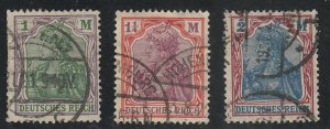 Germany - 1920 - SC 129-31 - Used - 129 perfs UL