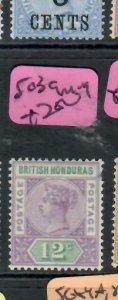 BRITISH HONDURAS (P2609B)  QV   12C  SG 39    MOG