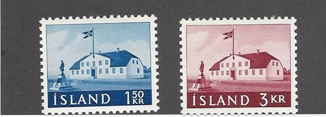 Iceland, 333-34, Building Type Singles,  **MNH**